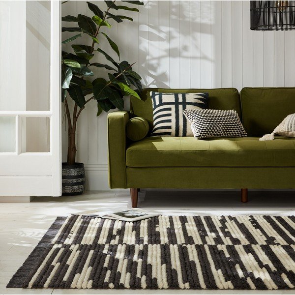 Črna/bela preproga 120x170 cm Lina – Flair Rugs-image-1