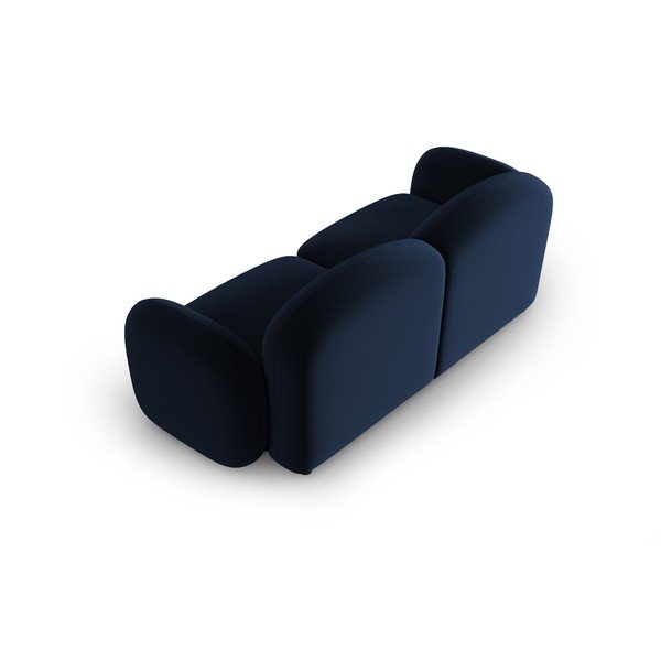 Modra žametna sedežna garnitura 194 cm Blair – Micadoni Home-image-4