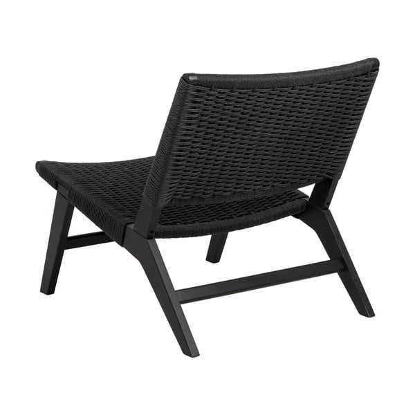 Črn pleten fotelj Carson – Actona-image-3