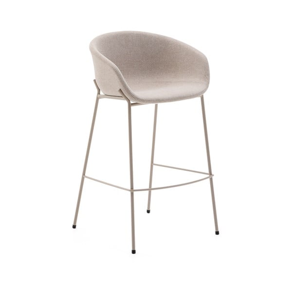 Bež barski stol (višina sedeža 75 cm) Yvette – Kave Home