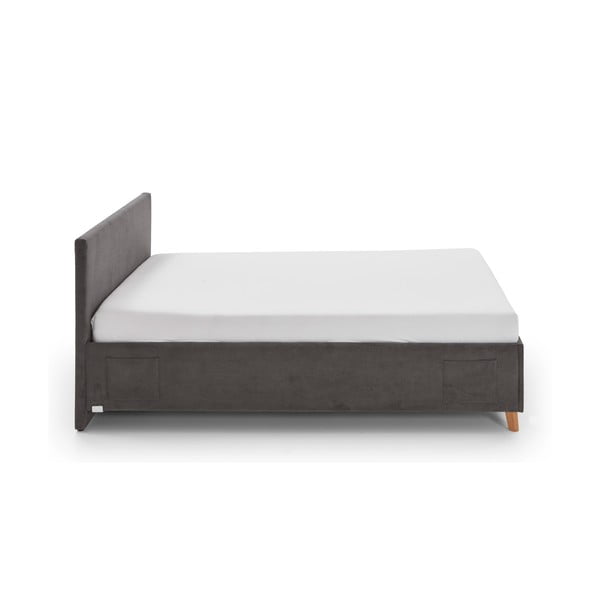 Antracitno siva oblazinjena otroška postelja brez letvenega dna 90x200 cm Cool – Meise Möbel-image-3