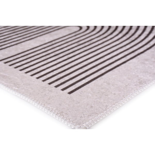 Kremno bela pralna preproga 120x160 cm – Vitaus-image-2