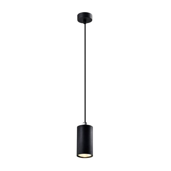 Črna viseča svetilka s kovinskim senčnikom ø 7 cm Tubo - Candellux Lighting