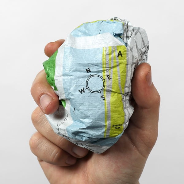 Zmečkan potovalni zemljevid Palomar Amsterdam-image-1