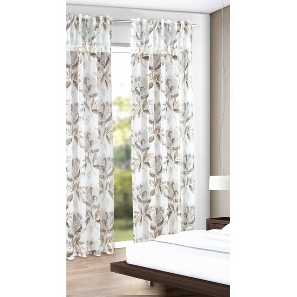Belo-rjava zavesa 135x245 cm – Sehlbach-image-1