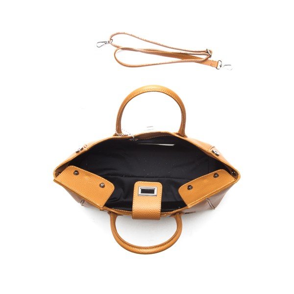 Usnjena torbica Anna Luchini 1134 Cognac-image-3