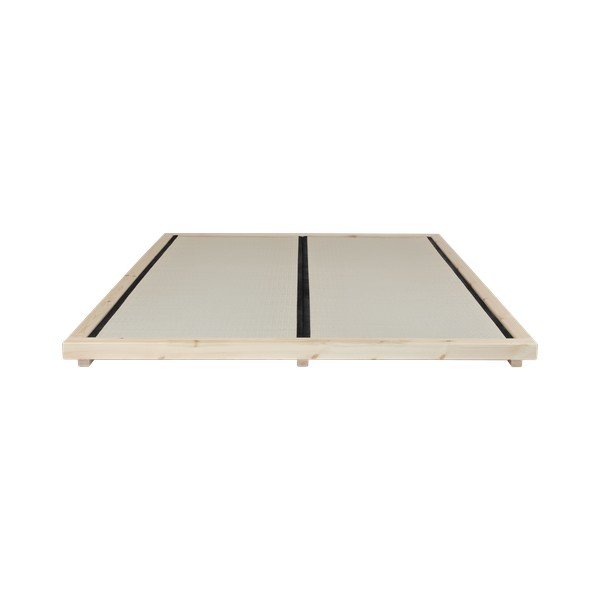 Postelja iz borovega lesa z ležiščem in tatamijem Karup Design Dock Comfort Mat Natural Clear/Natural, 140 x 200 cm-image-3