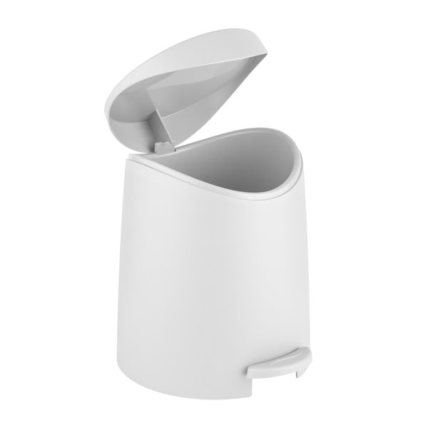 Bel plastičen koš za smeti s pedalom 3 l Portes – Allstar-image-1