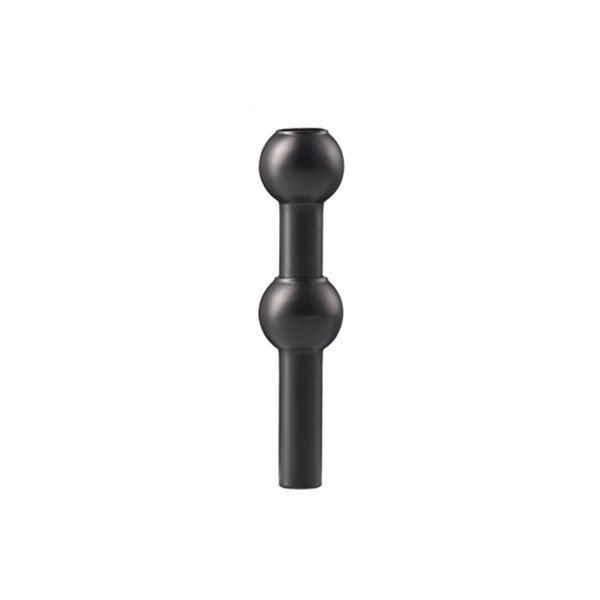 Mat črna kovinska vaza (višina 10 cm) Nagel – STOFF Nagel