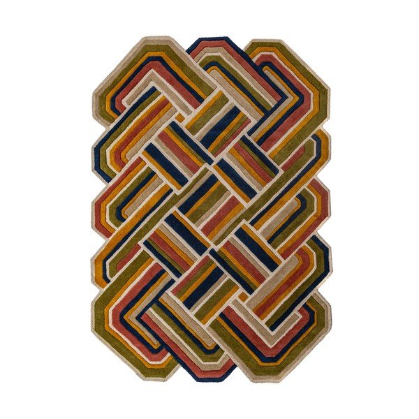 Ročno tkana volnena preproga 140x200 cm Lattice Shaped  – Flair Rugs