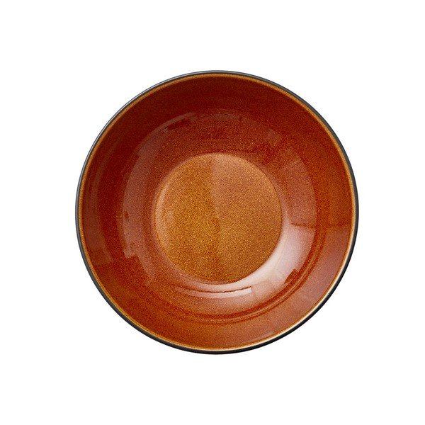 Črna/jantarna skledica za serviranje iz kamenine 1 l Gastro Black/Amber – Bitz-image-3
