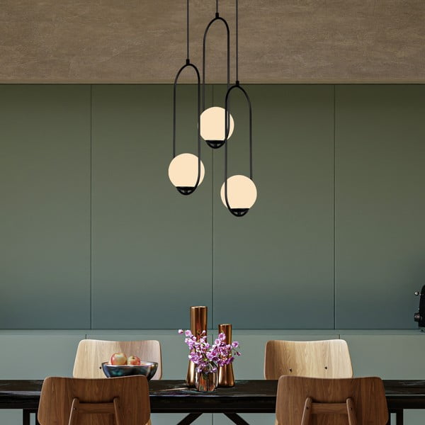 Črna viseča svetilka Squid Lighting Arch, višina 146 cm-image-3