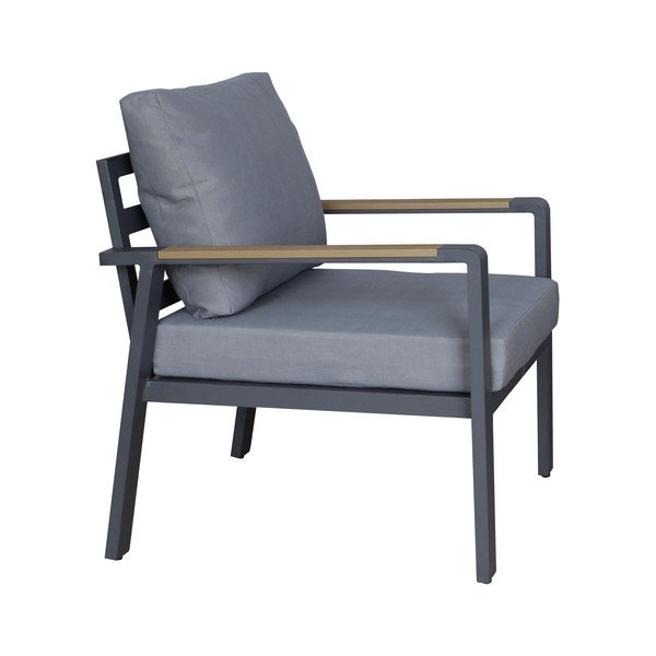 Temno siva aluminijasta vrtna garnitura za 5 oseb Sibiu – Rojaplast-image-4