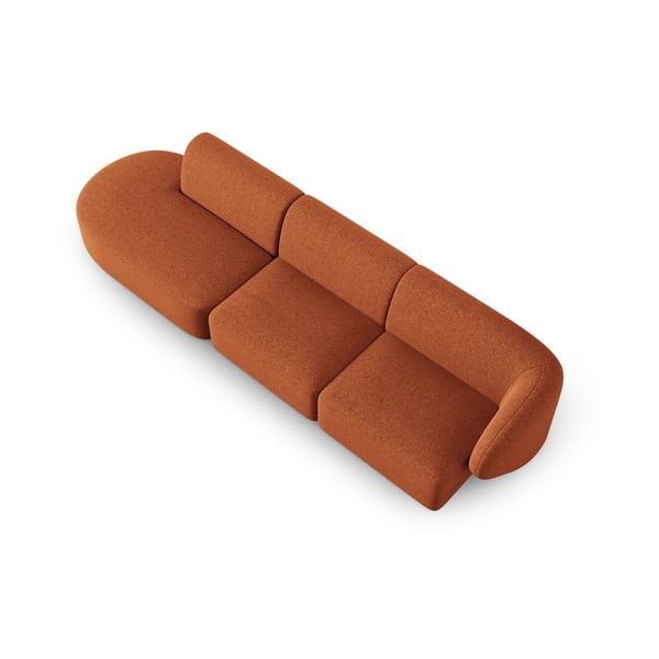 Oranžna sedežna garnitura 302 cm Shane – Micadoni Home-image-4