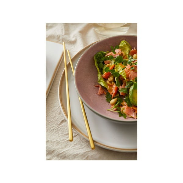 Rožnata/siva skledica iz kamenine 1 l Gastro Grey/Light Pink – Bitz-image-3