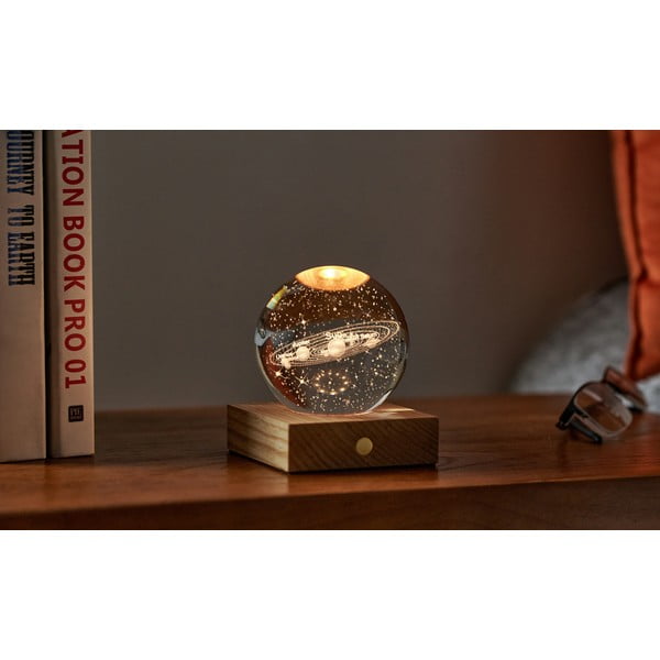 Temno rjava svetlobna dekoracija na USB Amber – Gingko-image-1