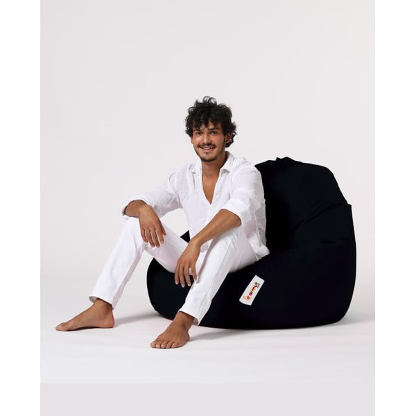 Črna vrtna sedežna vreča Premium XXL – Floriane Garden