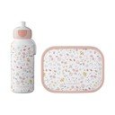 Otroška posoda za malico s steklenico za vodo Flowers & butterflies – Mepal