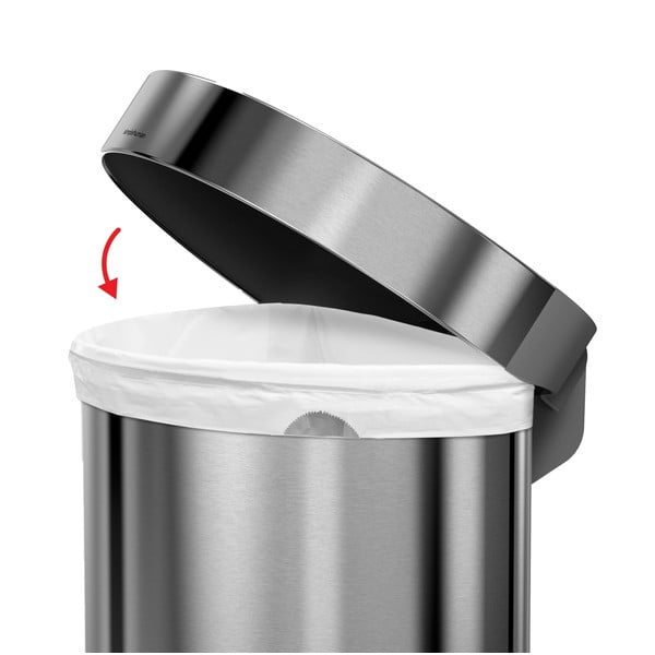 Koš iz nerjavečega jekla s pedalom 45 l - simplehuman-image-4