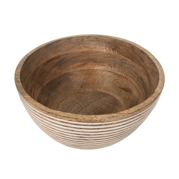 Lesena skleda v naravni barvi ø 24 cm Mango - Orion-image-2