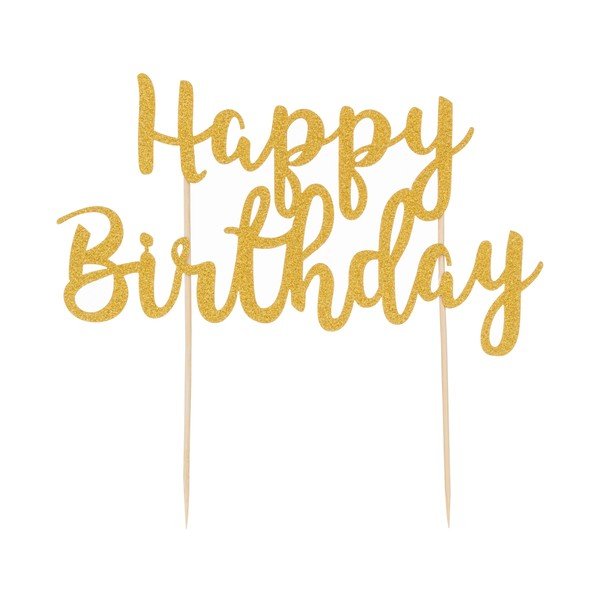 Mason Cash Happy Birthday cake topper