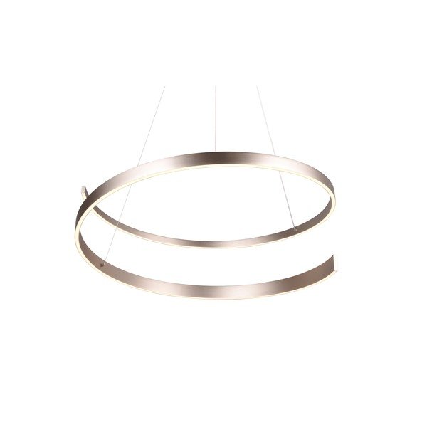 Siva LED viseča svetilka z glasovnim upravljanjem s pomočjo mobilne aplikacije s kovinskim senčilom ø 75 cm Cinardi – CINQUE-image-4