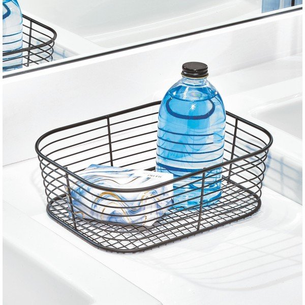 Črna košara za shranjevanje iDesign Vienna, 23,8 x 18,4 cm-image-1