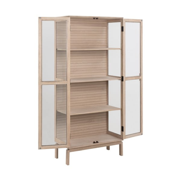 Vitrina v hrastovem dekorju 80x180 cm Linley – Actona-image-3