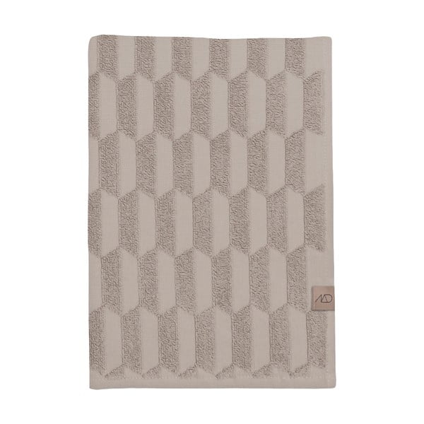 Bež bombažna kopalna brisača 70x133 cm Geo - Mette Ditmer Denmark