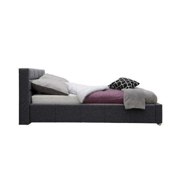 Siva zakonska postelja Mazzini Beds Reve, 140 x 200 cm-image-1