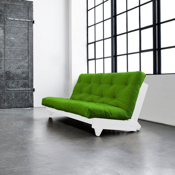 Raztegljiv kavč Karup Fresh White/Lime-image-1