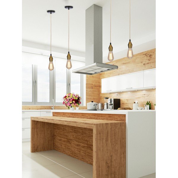 Kovinska viseča svetilka v zlati barvi - Candellux Lighting-image-2