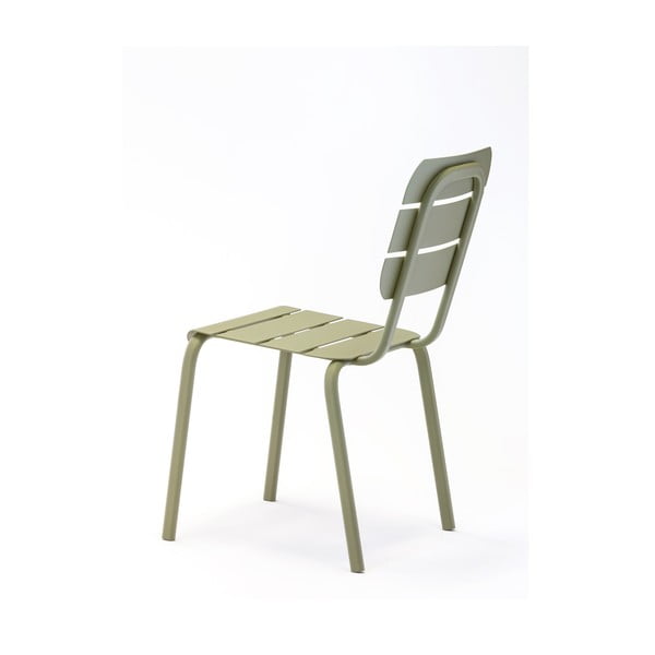 Zeleni kovinski vrtni stoli v kompletu 4 ks Alicante – Ezeis-image-3