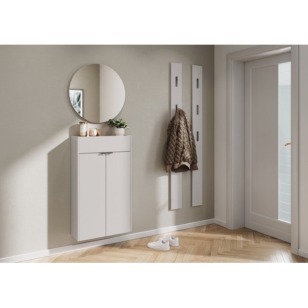Kremno bela stenska omarica 56x97x22 cm Ameca – Germania-image-1