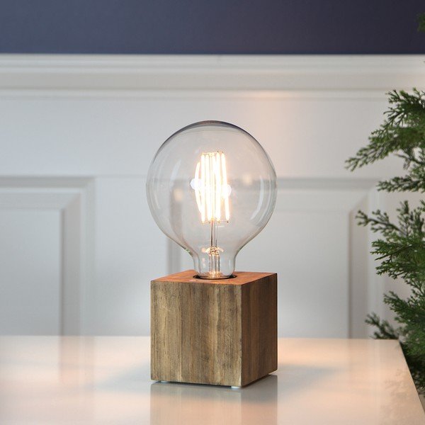 Rjava noga svetilke 9 cm Kub – Star Trading-image-1