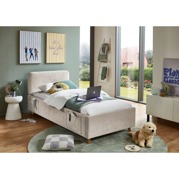 Bež otroška postelja brez letvenega dna 90x200 cm Cosy – Meise Möbel-image-1