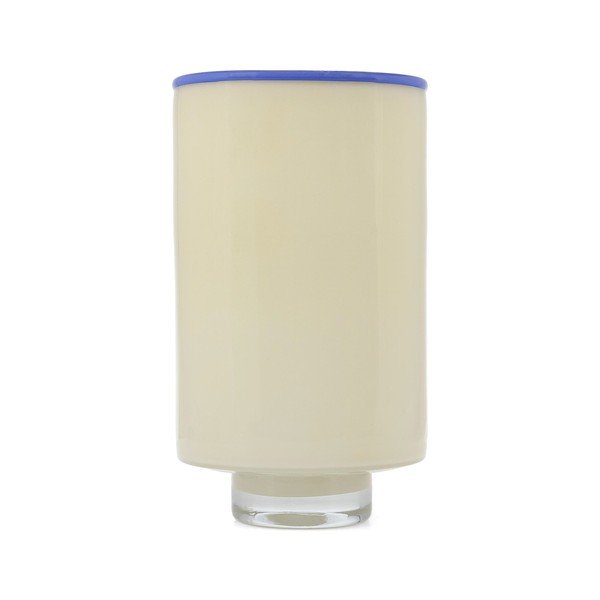 Kremno bela steklena vaza (višina 26 cm) Milo – ONA