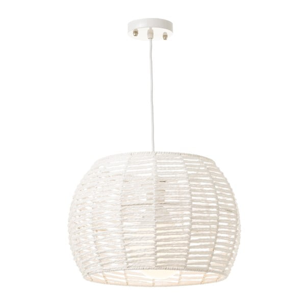 Bela stropna svetilka z bambusovim senčnikom ø 35 cm – Casa Selección