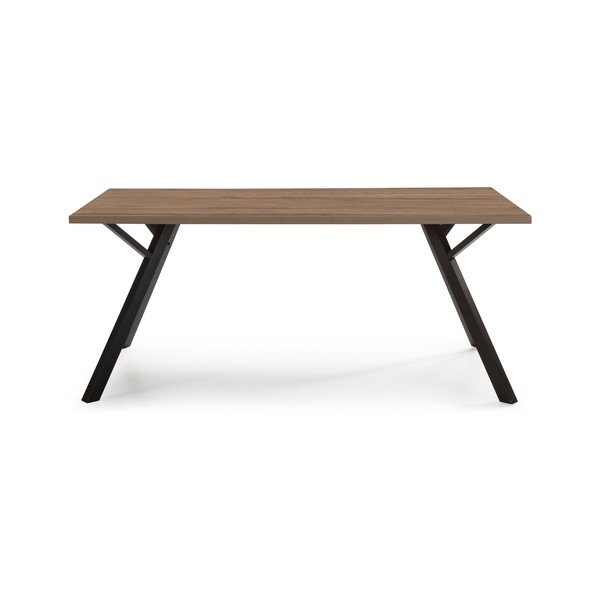 Jedilna miza z mizno ploščo v orehovem dekorju 90x160 cm Paola – Marckeric-image-3