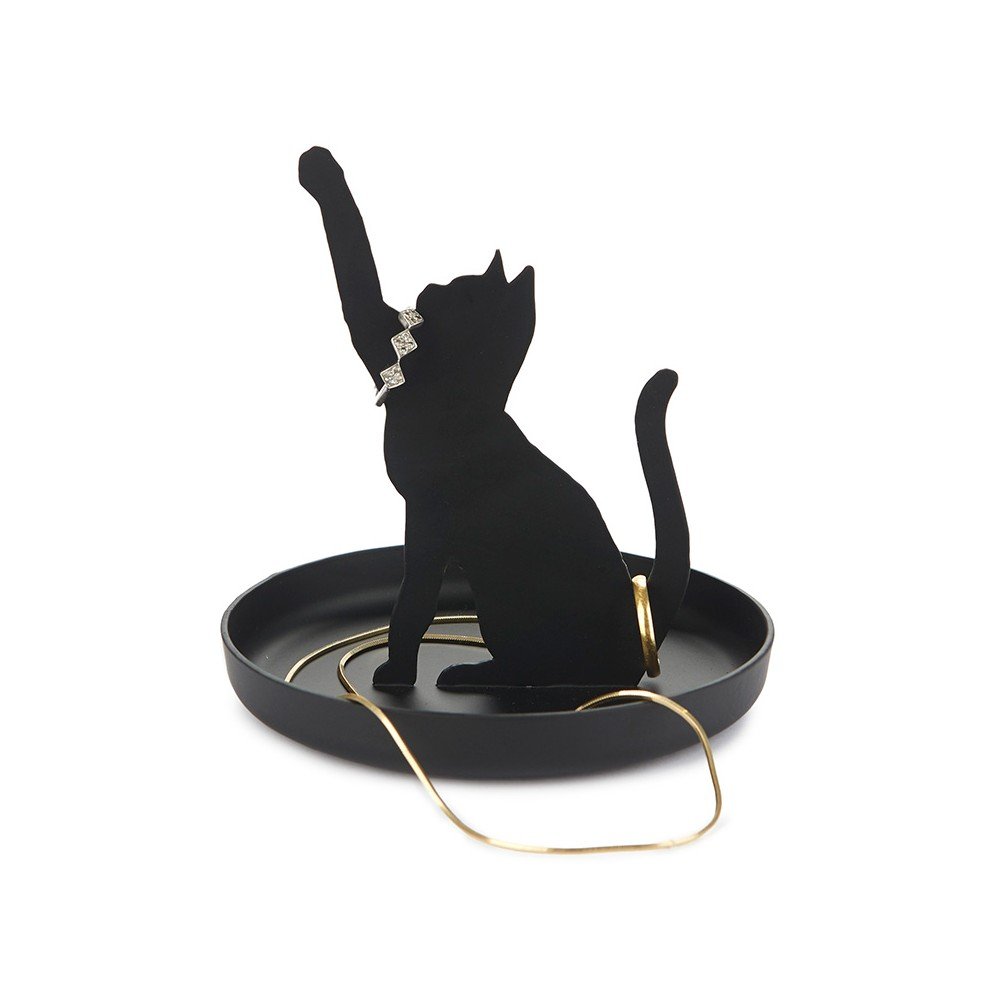 Kovinski pladenj za nakit Feline