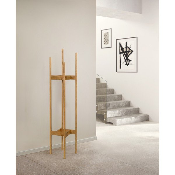 Stojalo za plašče iz masivnega hrasta Woodman Hilbert-image-1