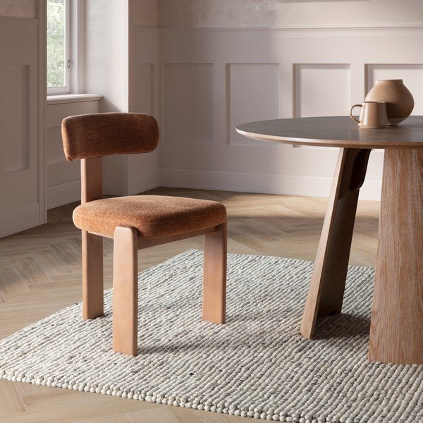 Okrogla jedilna miza v hrastovem dekorju ø 120 cm Zuri – MOME-image-2