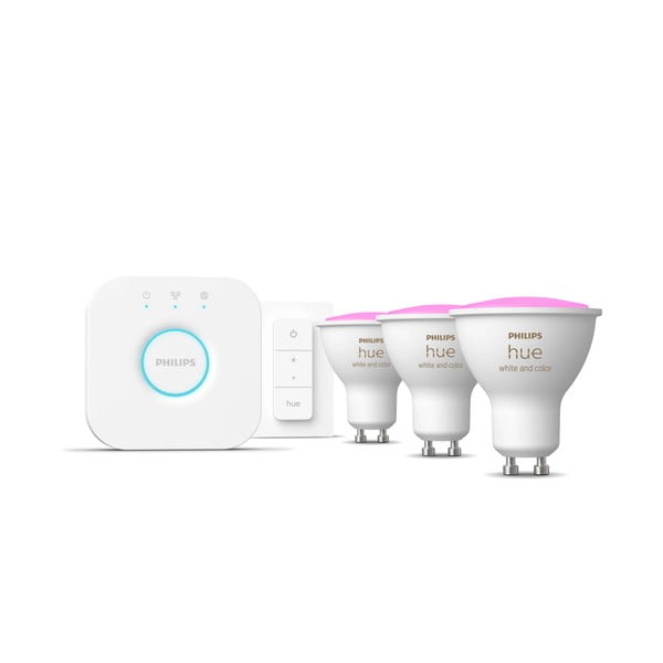 Pameten začetni komplet z žarnico GU10, 6 W 5 ks White and color ambiance – Philips Hue-image-1