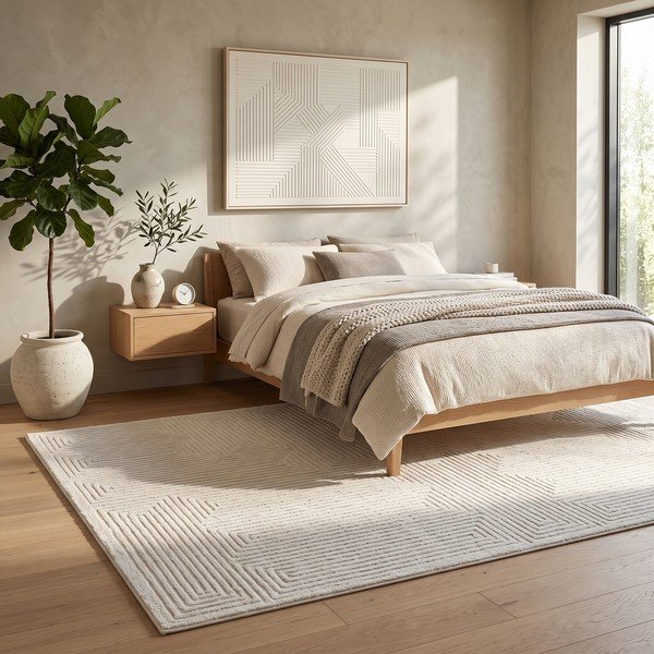 Kremno bela preproga 200x290 cm Labyrinth – ESTE-image-1