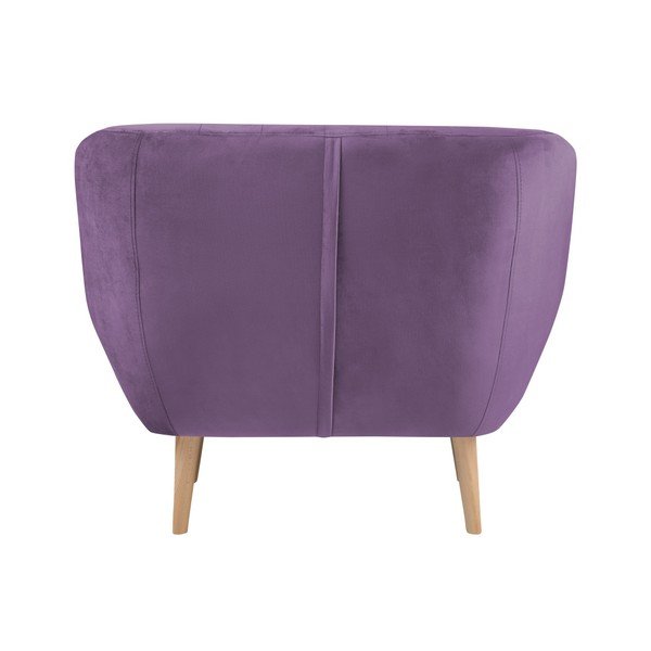 Vijoličen fotelj Mazzini Sofas Benito-image-4