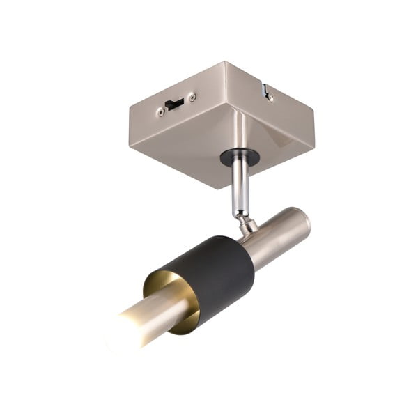 Črno-srebrno LED točkovno svetilo 20,5x10 cm Ikaris – Trio Select-image-4