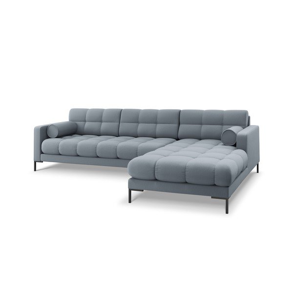 Svetlo modra kotna sedežna garnitura Cosmopolitan Design Bali, desni kot-image-3