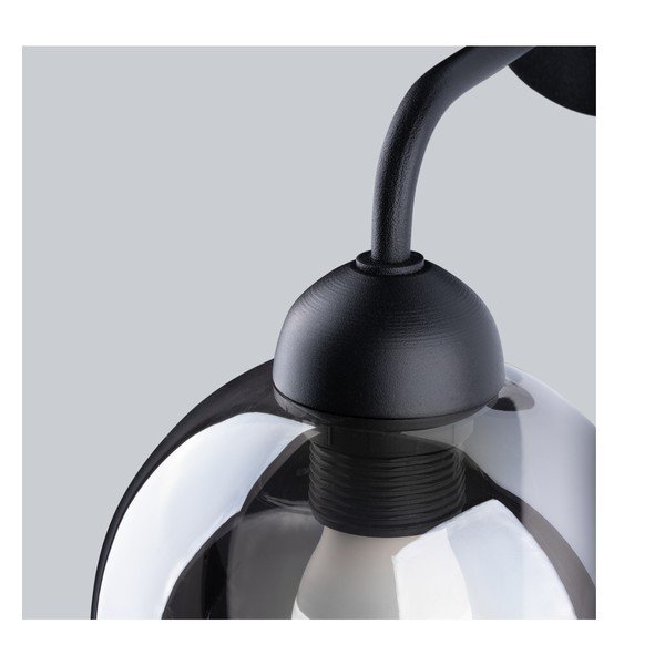 Črna stenska svetilka ø 15 cm Grande – Sollux-image-4