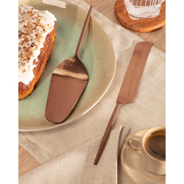 Komplet za serviranje torte iz nerjavečega jekla 2 ks Kelda – Kave Home-image-4