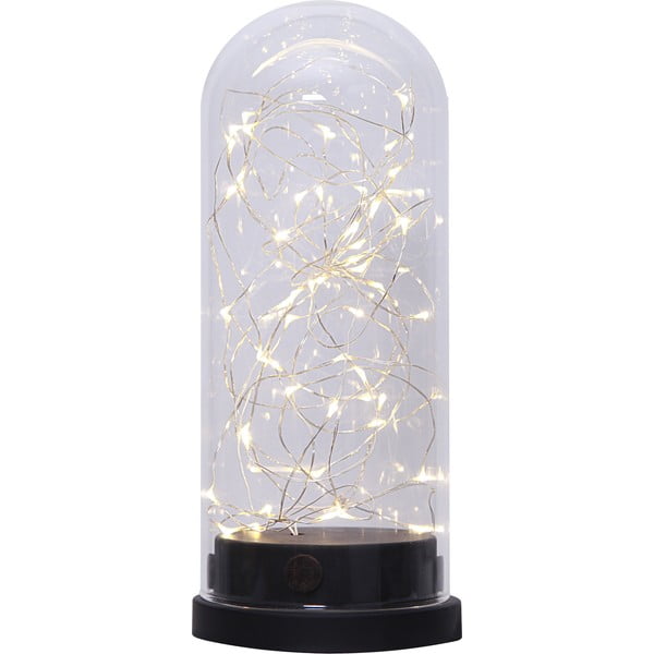 Črna LED svetlobna dekoracija Best Season Glass Dome, višina 25 cm-image-2